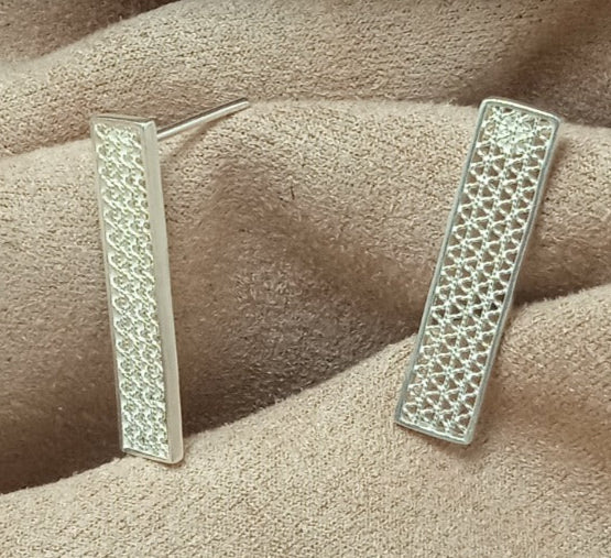 arerte filigrana en plata 950 zig zag